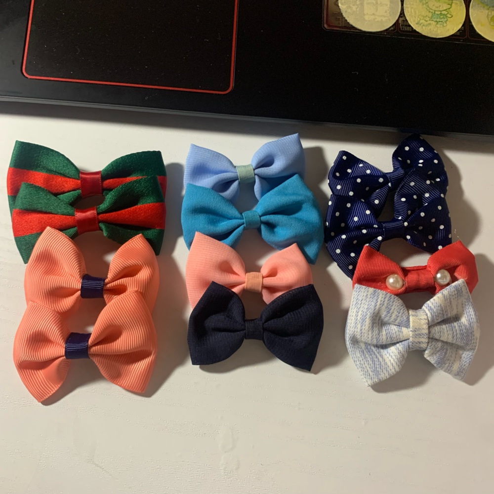 Pack of 12 hair bows